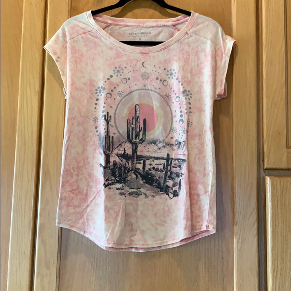 Cactus print graphic tee